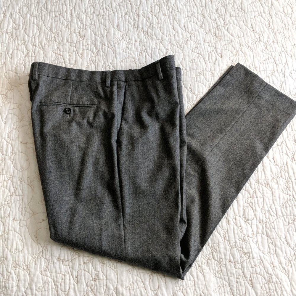 JCrew Ludlow Slim fit suit pant in Italian wool. 34/32 Grey.